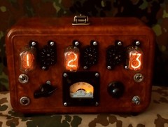 Nixie Tube Clock Military Metro 2033.