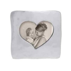 Mariposa G1456 Silver Large Square Open Heart Frame 7.75×7.75 in
