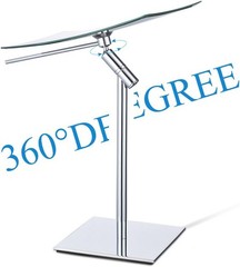 Table Standing Rectangular Vanity Makeup Mirror with 3X Magnification, Made of