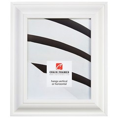 Craig Frames 2″ Wide Contemporary Satin White Picture Frames & Poster Frames