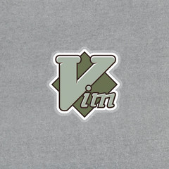 Vim Text Editor Logo Sticker – Colorful Decal for Programmers #5407