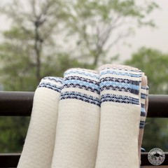 Cashmere Blanket «Sahara» – Handcrafted from Nepal, Cuddle Throw, Plaid, Travel