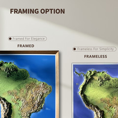Real 3D raised relief map of Europe – with touchable mountain peaks.