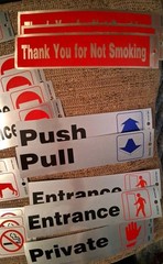 20 Asstd Hillman 2″x8″ Peel And Stick Signs