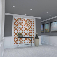15 3/8″W X 15 3/8″H X 3/8″T Medium Daventry Decorative Fretwork Wall Panels in A