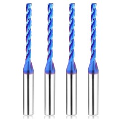 1/8 inch Extra Long CNC Router Bits 1/4 inch Shank 1/8» Cutting Dia Spiral U…