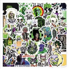 10 PCS Beetlejuice (Unofficial) Scary Spooky Halloween Movie Stickers BRAND NEW