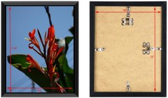 Uzifa 10×12 Picture Frame, Black Engineered Wood Photo Frame for Wall Display