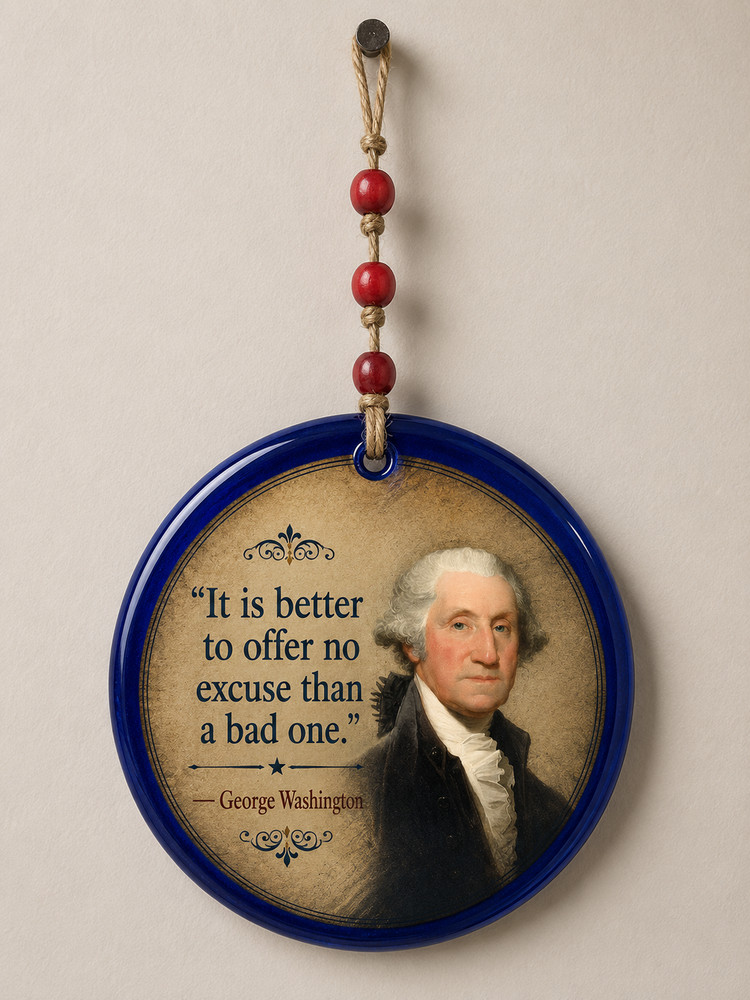 Founding Fathers Quote Ornament | George Washington Jefferson Franklin Decor