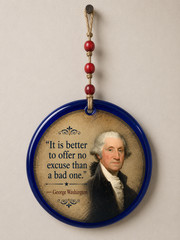 Founding Fathers Quote Ornament | George Washington Jefferson Franklin Decor
