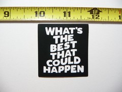EVERY THING WILL BE FINE SMALL STICKER DECAL POSITIVE MOTIVATION SCRABOOKING