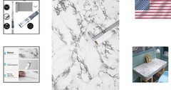 Marble Wall Panel Self-Adhesive Waterproof Art Deco Vinyl Removable