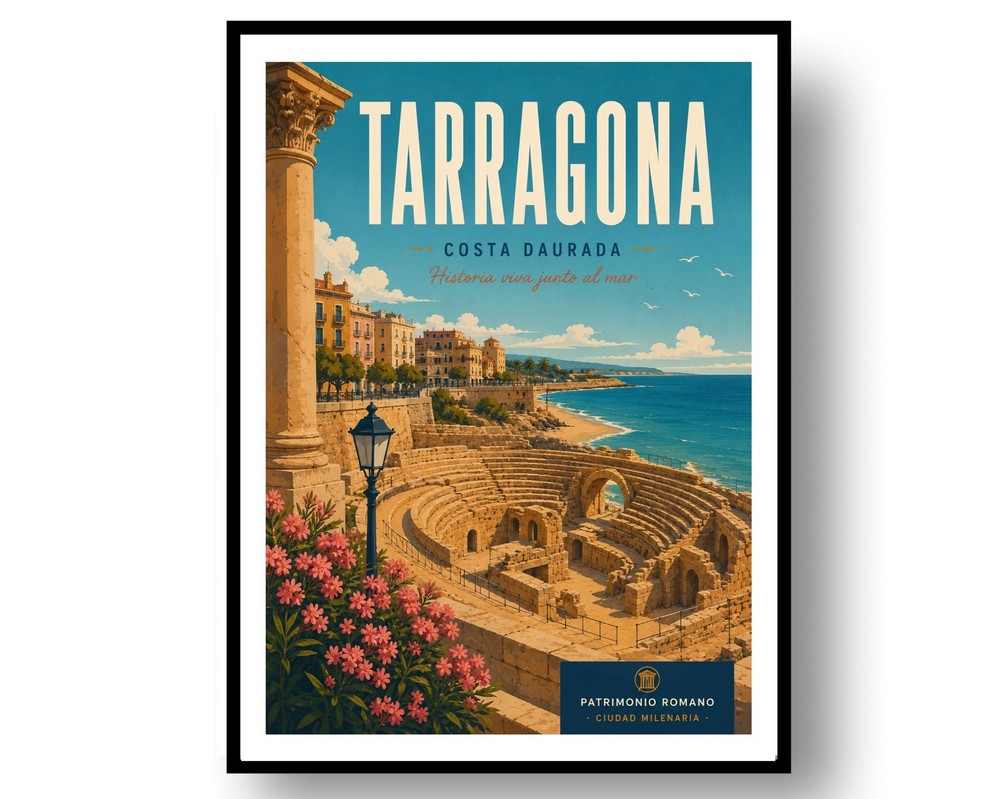 Tarragona Travel Poster Print, Wall Decor