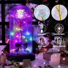 Forever Gifts for Women Valentine’s Day Gift Eternal Romantic Rose In Glass Dome