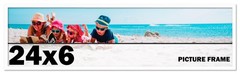 24×6 Frame White Wood Picture Photo Frame with UV Acrylic and Acid Free Backing