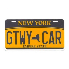 New York License Plate Sticker Die Cut Vinyl Decal Empire State Travel Tag