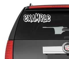 Custom Personalized Decal Vinyl Lettering Text Business Sign Old English Font vA