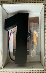 NEW 6 Inch Backlit LED Illuminated House Number 1 Waterproof Stainless Steel