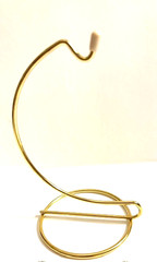 5″ Ornament Display Stand smooth gold finish for Easter Christmas Photo