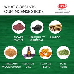 Hem Cannabis Incense Sticks (120 Sticks, 6 Boxes Inside) – 9 Inches Long, 20g…