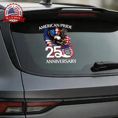5Pcs 250th Anniversary USA Car Decal Sticker, USA Patriotic 4th of July 1776-202
