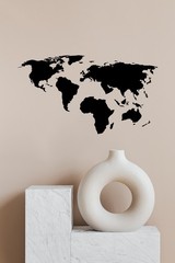World Map Travel Office Bedroom Living Wall Sticker Graphic Vinyl Home Kid décor