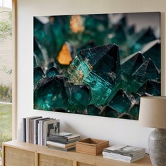 Wall Art Close-up View Of A Cluster Of Shimmering, Multifaceted Canvas Print