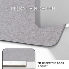 1/10 Inch Ultra Thin Indoor Door Mat, Long-Lasting & Maximum Non-Slip Rubber
