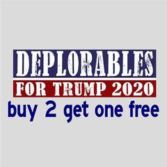 TRUMP DEPLORABLES 2020 – Bumper Sticker- Hillary Clinton deplorable – GoGo
