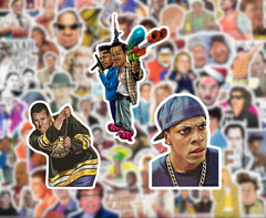 25/50 90’s Comedies Sticker Pack – Waterproof Vinyl – Movie Sandler Jim Carrey