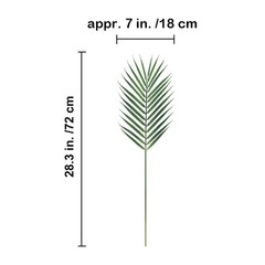 Artificial Areca Palm Leaves Beach Wedding Party Decoration, 28 Inches Tall