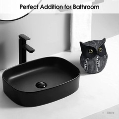 Decorative Unique Black Resin Owl Statue, Showpiece For Home Decor Item 1 Pcs.