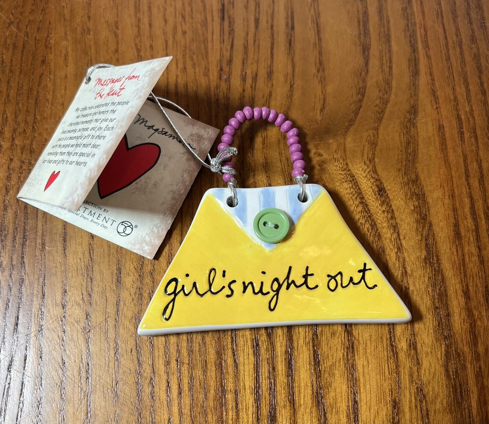 Sandra Magsamen Dept 56 Girl’s Night Out Plaque NWT Stocking Stuffer Cute Gift