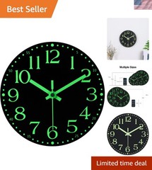 Luminous 8-Inch Wall Clock – Silent Battery Powered Decor for Home Offices