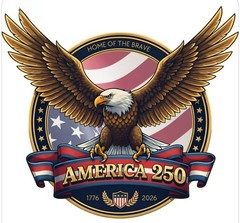 America 250 Year Sticker Decal Laptop Wall Mirror Cup Tumblr Locker
