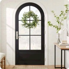 26 in Artificial Wreath Olive Leaves Threshold Designed With Studio McGee Green