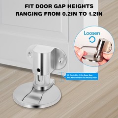 Stainless Steel Magnetic Door Stop,1 Pack Heavy Duty Door Stopper, Mount Magnets