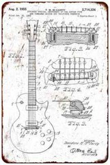 McCart Guitar Patent Vintage Retro Reproduction 8×12 Metal Sign 108120067120