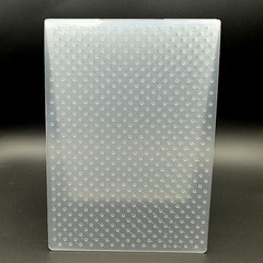 3D Plastic Embossing Folder Template Polka dot Texture 5×7 Inch for white