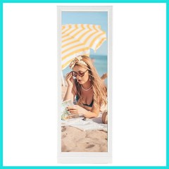 5×15 Wood Frame White, Modern Natural Woodgrain 15x5in Picture Frame, Rustic …