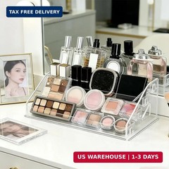 12 Inchs Acrylic Tiered Display Stand 4 tier Acrylic Riser Display Shelf Stands