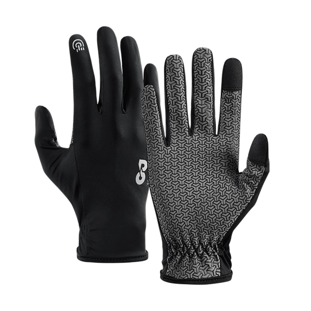 Full Finger Thin Hiking Gloves Women Men, Light Touchscreen UV Gloves for Hik…