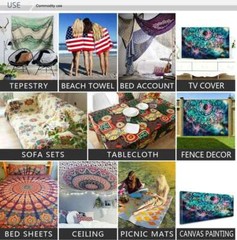 Extra Large Tapestry Wall Hanging Gothic New York City Night Fabric Art Posters