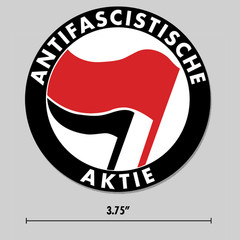 Anti-Fascist Sticker Euro Dutch Antifa Logo 3.75″ Vinyl Decal