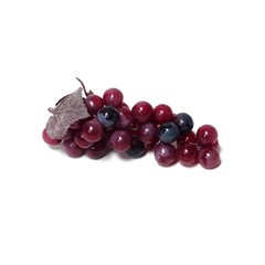 Artificial Medium Grape Cluster 6-inch Plastic Decorative Grapes Fake Green Red
