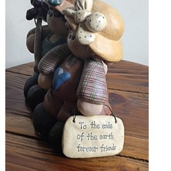 CMI Henton Forever Friends Ceramic Figurine Country Folk Art Best Friends 7″
