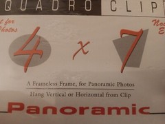 Quadro Clip 4 X 7 Panoramic Frame Easel Included Or Hangs Vertical Or Horizontal