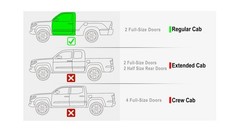 APS Running Boards 6 inches Matte Black Compatible with Toyota Tacoma 2005-20…