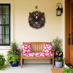 Personalized American Freedom Anniversary Wall Sign with Rope