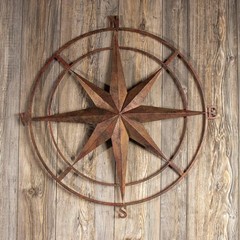 Compass Wall Decor Compass Wall Plaque Outdoor Compass Wall Art Large 30 IncH
